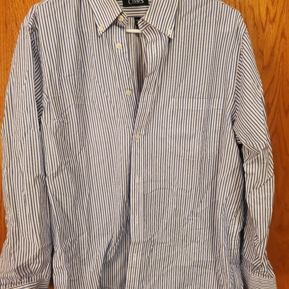Chaps mens long sleeve dress shirt